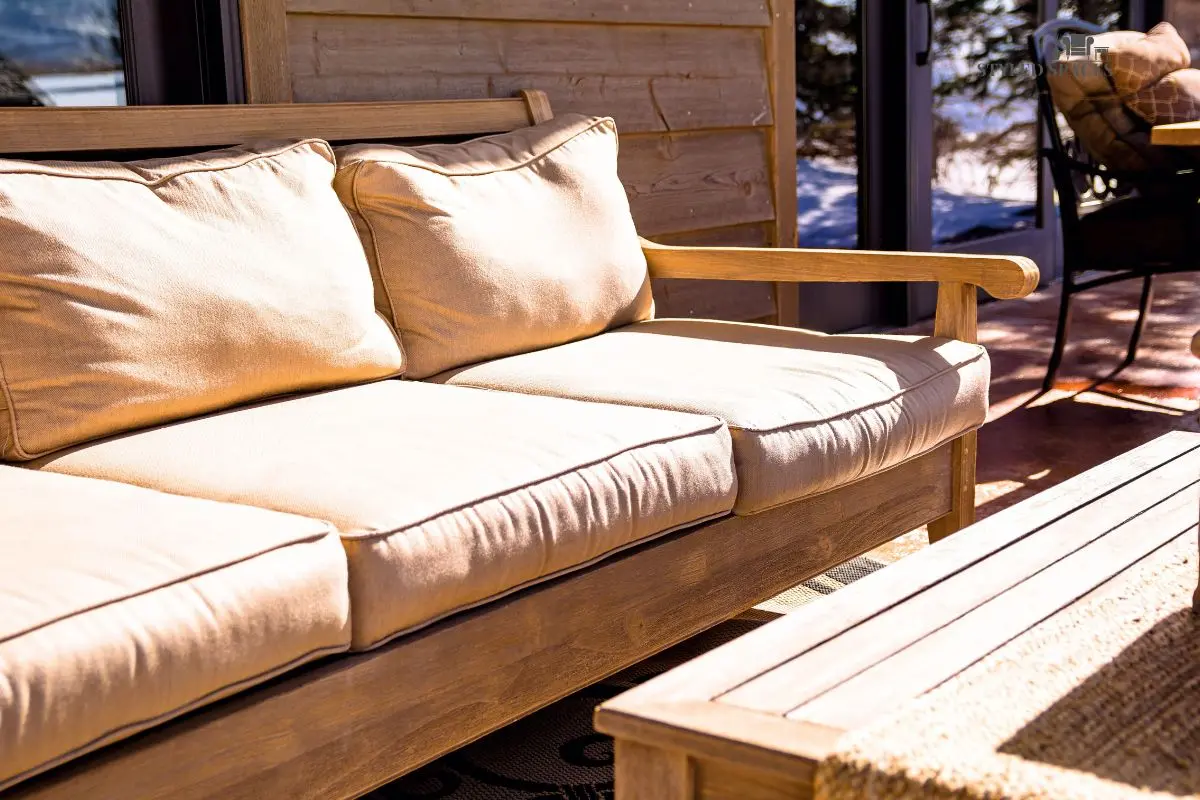 Durable teak outdoor sofa built to last through the seasons