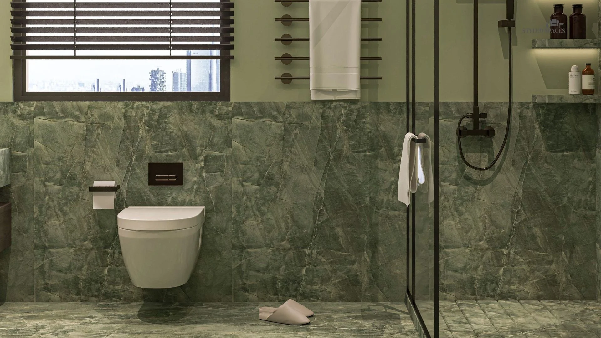 Spa-like bathroom styled to avoid common design mistakes