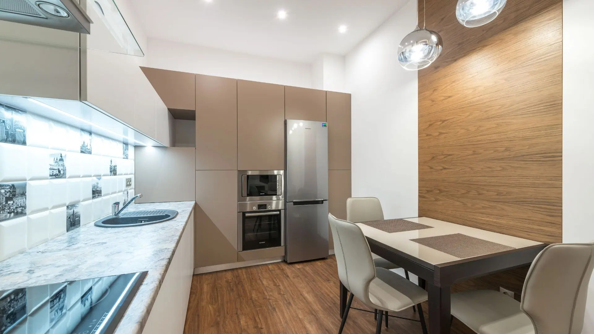 Bright kitchen filled with natural light