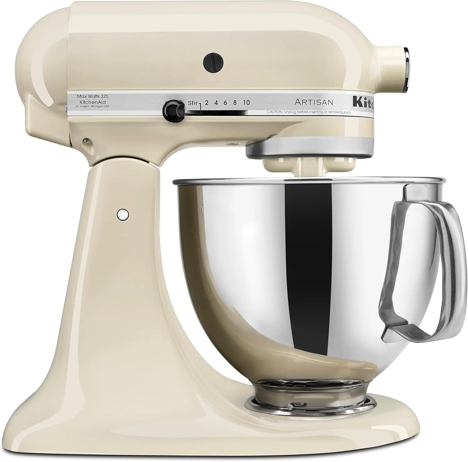 KitchenAid Artisan stand mixer in almond cream