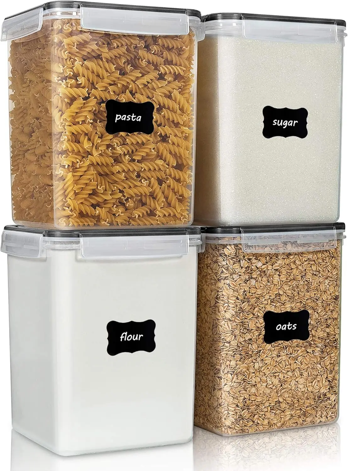 Vtopmart airtight storage canisters with chalk labels