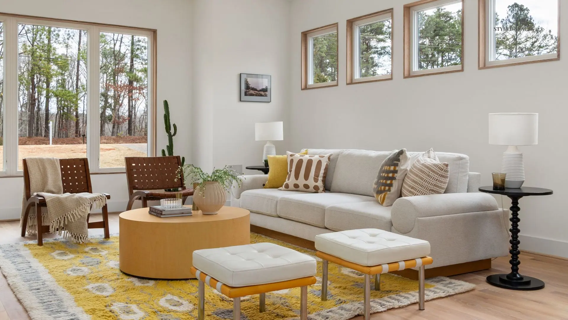 Cozy living room styled to avoid common design mistakes