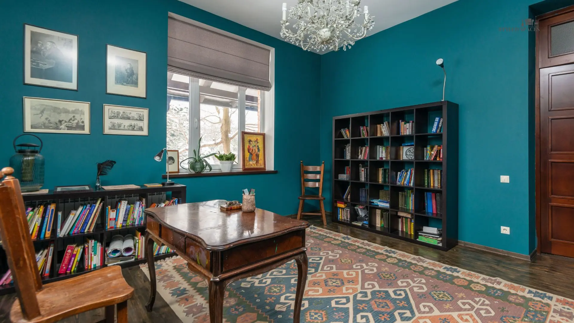 Specialty home office and bonus room styled to avoid common design mistakes